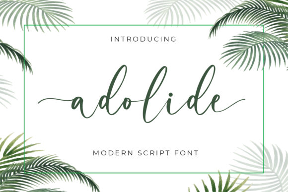 Adolide: The Balanced Handwritten Font for Distinctive Designs