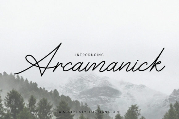Arcamanick: A Stylish Handwritten Font for Authentic Design