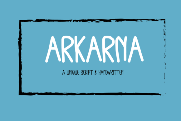 Arkarna: The Quirky Handwritten Font That Sparks Playful Creativity