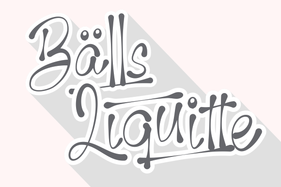 Balls Liquitte: A Spectacular Handwritten Font
