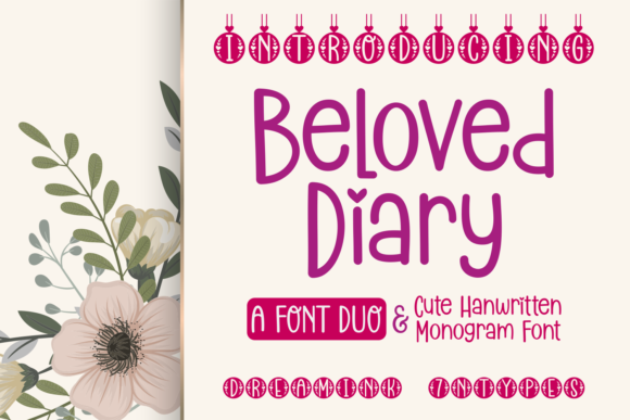 Beloved Diary: The Whimsical Font for Your Most Personal Projects