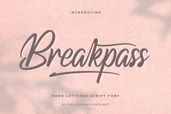 Breakpass: A Delicate Handwritten Font with Lasting Charm