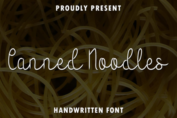 Canned Noodles: A Handwritten Font That Feels Alive