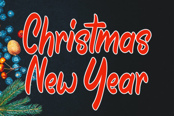 Christmas New Year: A Handwritten Font for Seasonal Design Projects