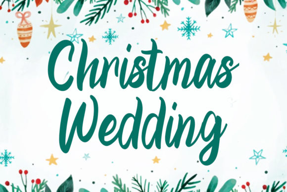 Christmas Wedding: A Timeless Handwritten Font for Warm, Elegant Designs