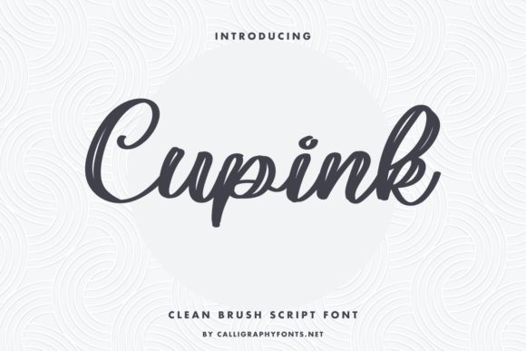 Cupink: A Textured Brush Calligraphy Font for Distinctive Designs