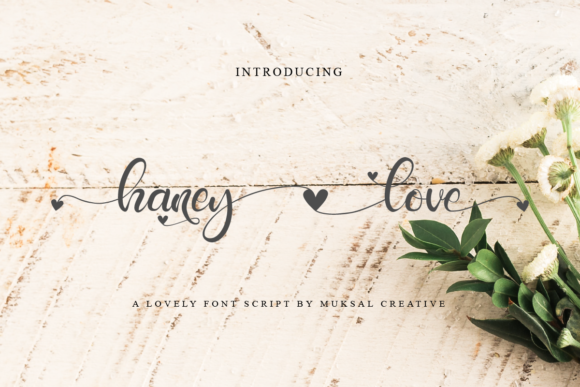 Haney Love: Elegant Handwritten Font for Distinctive Designs
