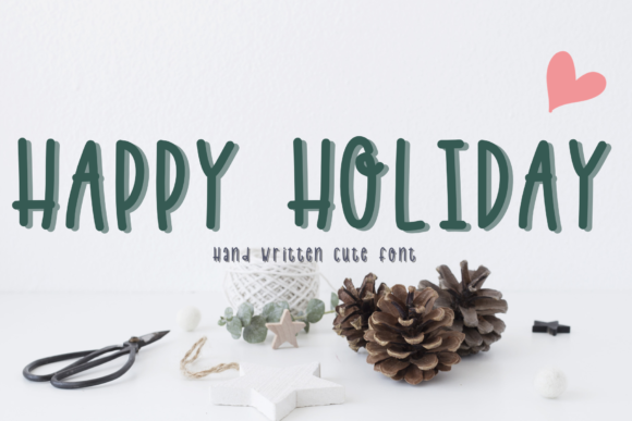 Happy Holiday: A Handwritten Font That Brings Warmth to Creative Projects