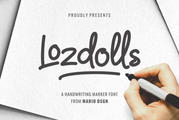Lozdolls Font: An Authentic Marker Style for Creative Communication