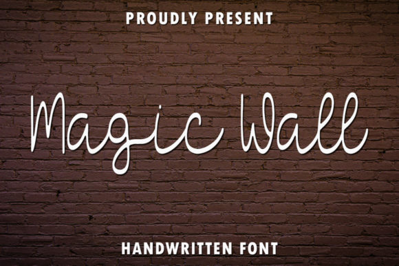 Magic Wall: A Sweet Handwritten Font for Designers