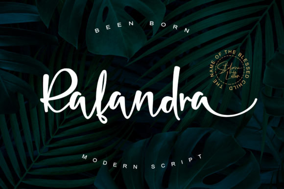 Rafandra: A Handwritten Font That Brings Designs to Life