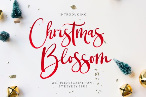 Unwrapping the Charm of Christmas Blossom: A Handwritten Font for All Seasons